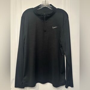 Nike Dri-Fit Black Long-Sleeve 1/4 Zip Top